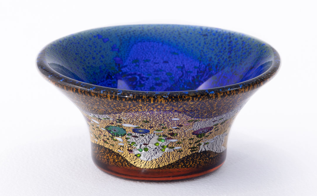 金･プラチナ象嵌「光琳」1983 J.CAVIAR BOWL 皇晶（こうしょう）